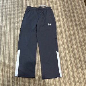 Under Armour Black Track Pants with grey Side Panels
